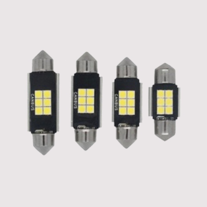 31mm LED Festoon CANBUS Light Bulb T10,BA9S 36mm 42mm Multi Base 12V Natural White 6000K 1 Yr Warranty 